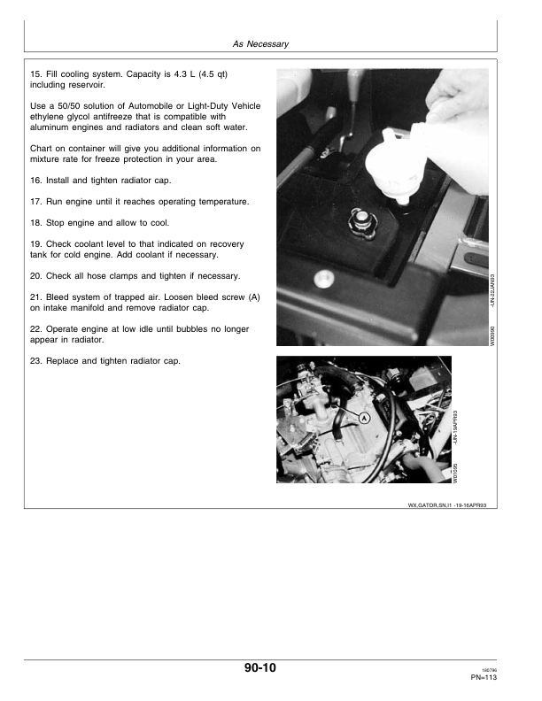 John Deere 4x2 & 6x4 Gator Utility Vehicle North America 4x2 (001000-039279), 6x4 (001000-039285) Operator's Manual (OMM128780) - Image 2