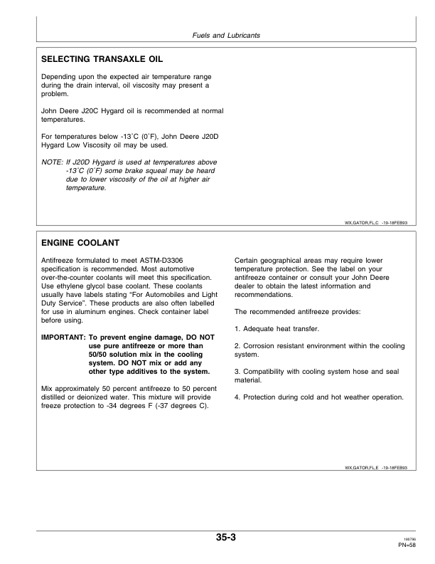 John Deere 4x2 & 6x4 Gator Utility Vehicle North America 4x2 (001000-039279), 6x4 (001000-039285) Operator's Manual (OMM128780) - Image 3