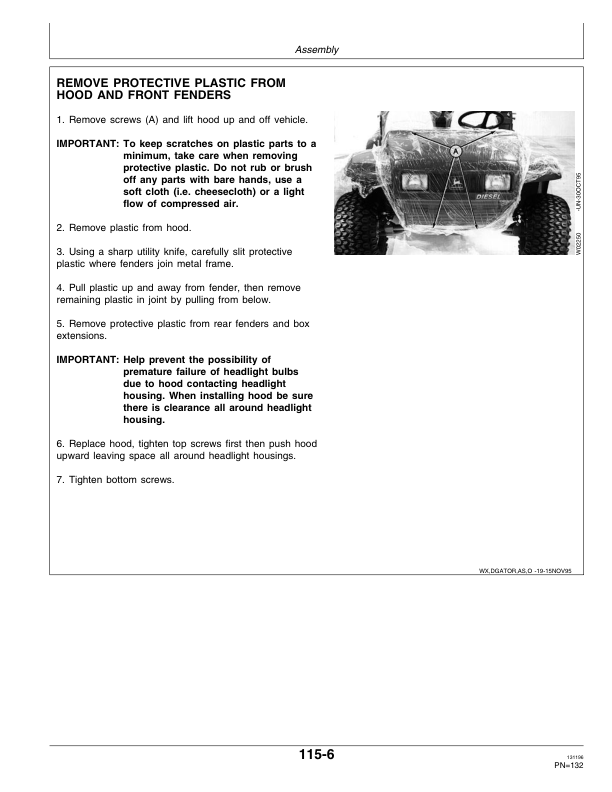 John Deere 6x4 Gator Utility Vehicle North America (001001-008790) Operator's Manual (OMM128787) - Image 2
