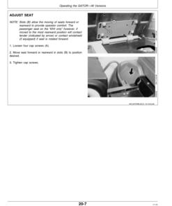 Alternative view of John Deere 6x4 Gator Utility Vehicle Export Edition (001001-008806) Operator's Manual (OMM128789)