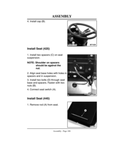 Alternative view of John Deere 425, 445 Lawn & Garden Tractors Operator's Manual (OMM134095)