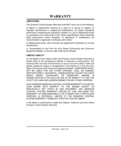 Alternative view of John Deere F710 & F725 Front Mowers (North American) Operator's Manual (OMM134121)