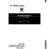 John Deere 21 Utility Trailer Operator's Manual (OMM134653)