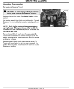 Alternative view of John Deere 4100 Compact Utility Tractor with Hydrostatic Transmission (110001-) Operator's Manual (OMM134994)