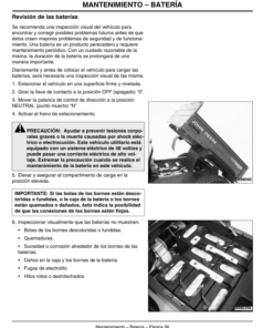 Alternative view of John Deere E-Gator Utility Vehicle Turf (001001-) Operator's Manual (OMM135735)