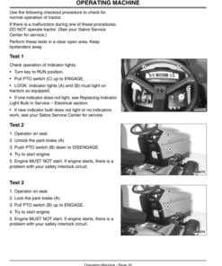 Alternative view of John Deere 2048HV, 2254HV, 2554HV Sabre Tractors (010001-) Operator's Manual (OMM136080)