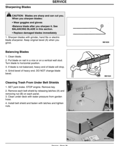 Alternative view of John Deere 72-Inch Mid-Mount Mower for 4500, 4600 CUT (180001-) Operator's Manual (OMM136127)