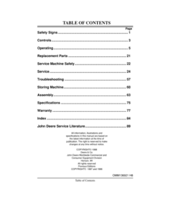Alternative view of John Deere 724D, 826D Walk-Behind Snowblower (180001-) Operator's Manual (OMM136921)