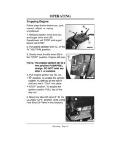 Alternative view of John Deere 828D, 1032D Walk-Behind Snowblowers (180001-) Operator's Manual (OMM136935)