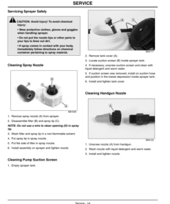 Alternative view of John Deere 15, 25 Gallon Tractor Trunk Mounted Sprayers (040001-) Operator's Manual (OMM137621)