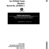 John Deere 48-, 54-, 60-In. Side Discharge Mowers for ZTRAK Front Mowers (010001-) Operator's Manual (OMM137692)