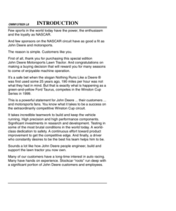John Deere LT133 Lawn Tractor Special Edition Motorsports Operator's Manual (OMM137829)