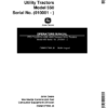 John Deere Model 550 PTO Tiller for 4200, 4300, 4400, 4500 Compact Utility Tractors Operator's Manual (OMM137898)