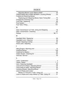 Alternative view of John Deere LT133, LT155 & LT166 Lawn Tractors North America (045001-085000) Operator's Manual (OMM138782)