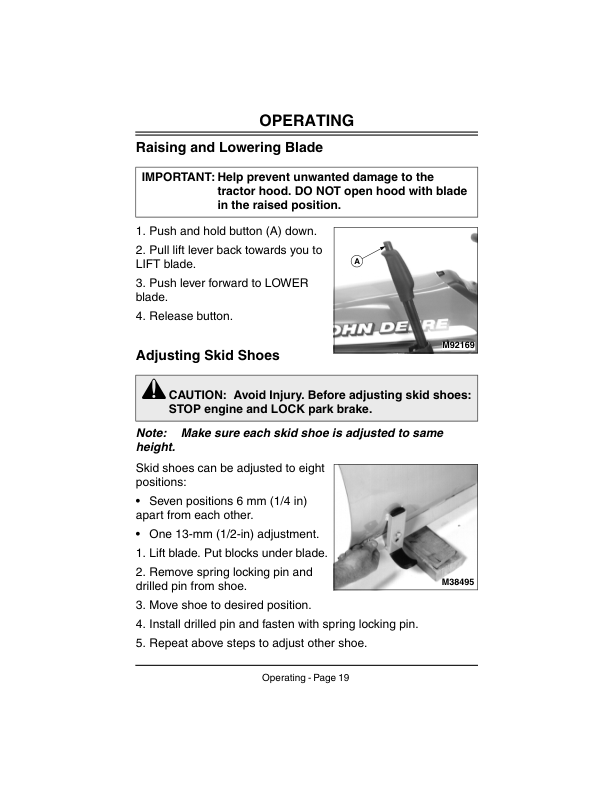John Deere 42 Inch Front Blade (020001-) Operator's Manual (OMM140466) - Image 2