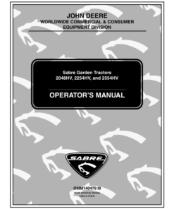 John Deere 2048HV, 2254HV (020001-), 2554HV (020001-) Sabre Tractors Operator's Manual (OMM140479)