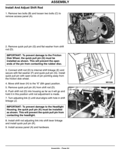 Alternative view of John Deere 828D, 1032D Walk-Behind Snowblowers (190001-) Operator's Manual (OMM140487)