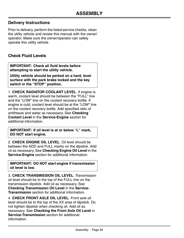 John Deere 2020 & 2030 ProGator Export Edition (010001-020000) Operator's Manual (OMM141591) - Image 3