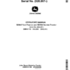 John Deere S2048 Scotts Yard Tractor (020001-) Operator's Manual (OMM141709)