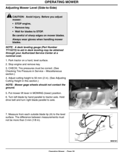 Alternative view of John Deere S2048 Scotts Yard Tractor (020001-) Operator's Manual (OMM141709)