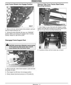 Alternative view of John Deere 30-Inch Mechanical Tillers North America (010001-) Operator's Manual (OMM141979)