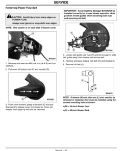 Alternative view of John Deere 48, 54 Inch Power Flow Bagger (010001-) Operator's Manual (OMM141985)