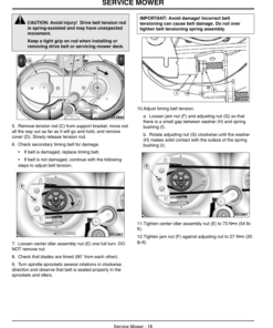 Alternative view of John Deere Freedom42 Mower Deck (011501-) Operator's Manual (OMM142634)