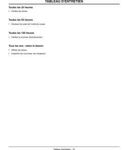 Alternative view of John Deere 42C Mower Deck Operator's Manual (OMM142642)