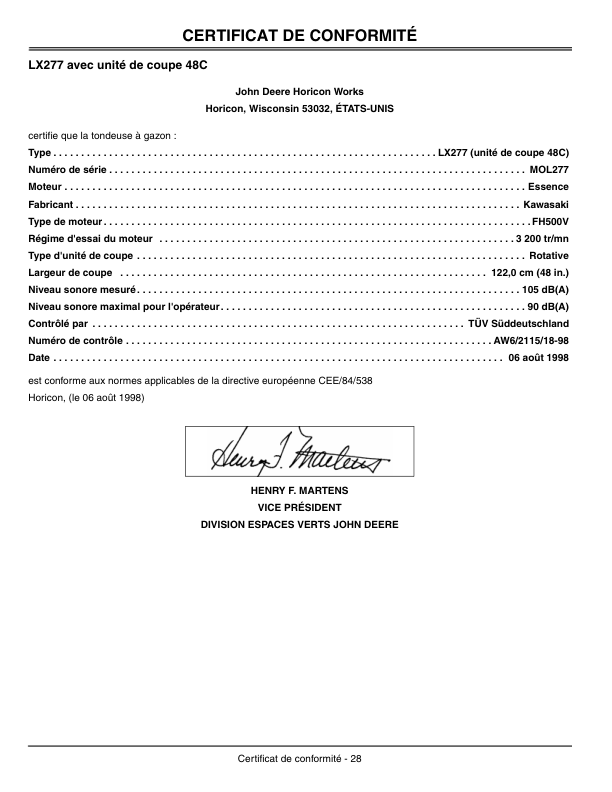 John Deere 48C Mower Deck Operator's Manual (OMM142644) - Image 3