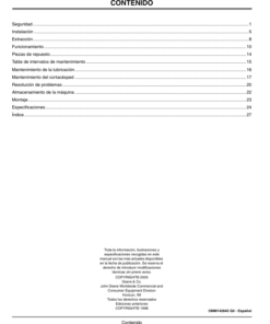 Alternative view of John Deere 54-Inch Mower Deck Operator's Manual (OMM142645)