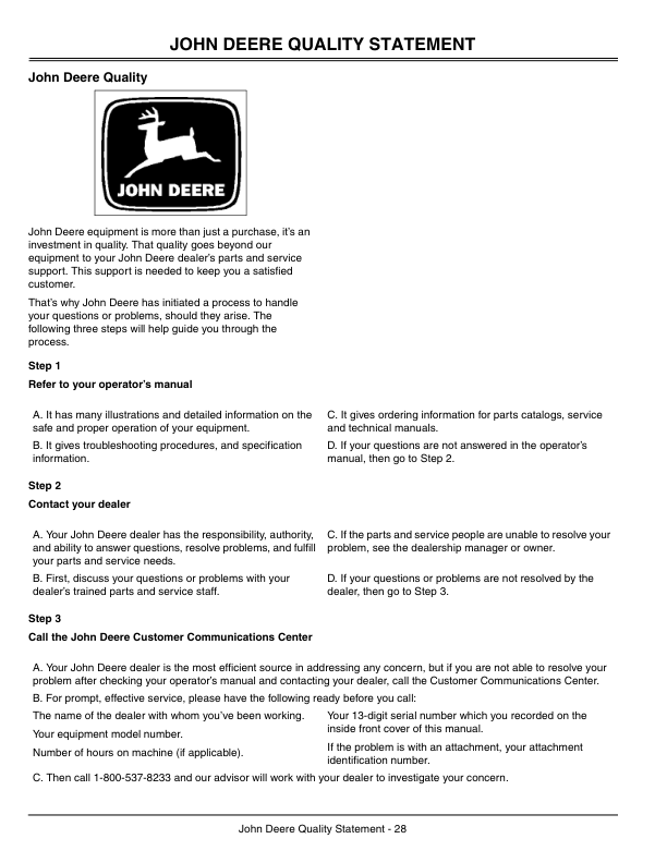 John Deere 15, 25, 40 Gallon Wheeled & Portable Sprayers (050001-) Operator's Manual (OMM142743) - Image 2