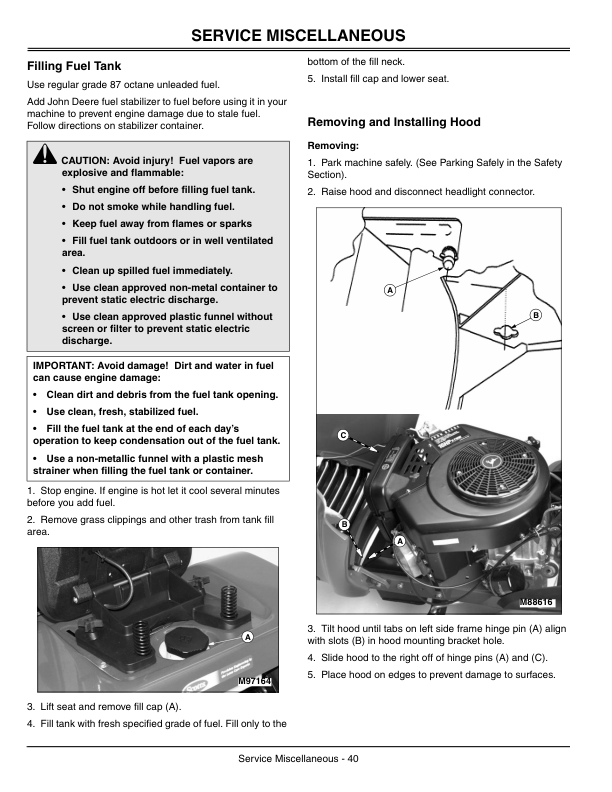 John Deere S2348, S2554 Scotts Yard & Garden Tractors (020001-) Operator's Manual (OMM142794) - Image 2