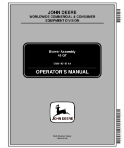 John Deere 48 QT Powerflow Blower Assembly (010001-) Operator's Manual (OMM143197)