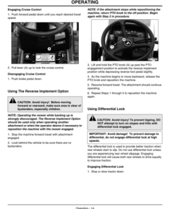 Alternative view of John Deere 455 Lawn & Garden Tractor (070001-) Operator's Manual (OMM144040)