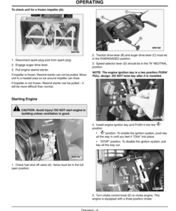 Alternative view of John Deere 724D Walk-Behind Snowblowers (200001-) Operator's Manual (OMM144062)