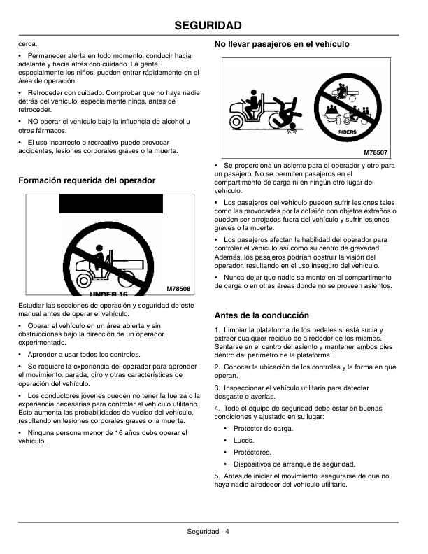 John Deere 6x4 Worksite Gator Utility Vehicle North America (001001-068204) Operator's Manual (OMM144136) - Image 3