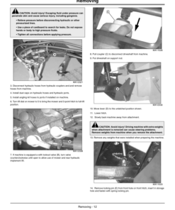 Alternative view of John Deere 47-Inch Quick-Hitch Snowblower Compatible with X400, X500 & X700 Series Tractors North America (010001-) Operator's Manual (OMM145749)