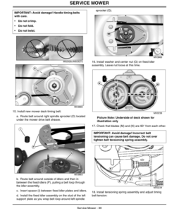 Alternative view of John Deere LT150, LT160 (125001-) Lawn Tractors Operator's Manual (OMM145864)