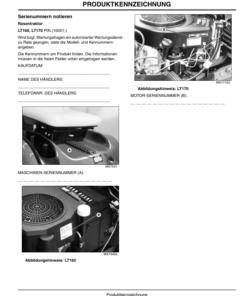 Alternative view of John Deere Lawn Tractors LT160, LT170 Operator's Manual (OMM145866)