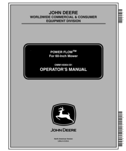 John Deere PowerFlow for 60-Inch Mower (340001-) Operator's Manual (OMM145954)