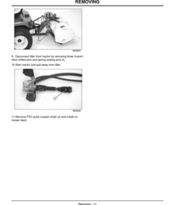 Alternative view of John Deere 42 Hydraulic Tiller (010001-) Operator's Manual (OMM146096)