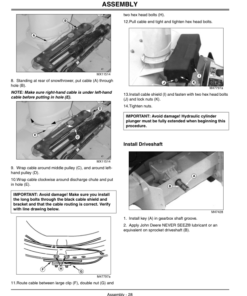 Alternative view of John Deere 46-Inch Quick-Hitch Snowthrower Operator's Manual (OMM146455)