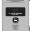 John Deere 48C, 54C, 62C Mower Decks w/o Deck Shields for X400/X500/X700 Operator's Manual (OMM146677)