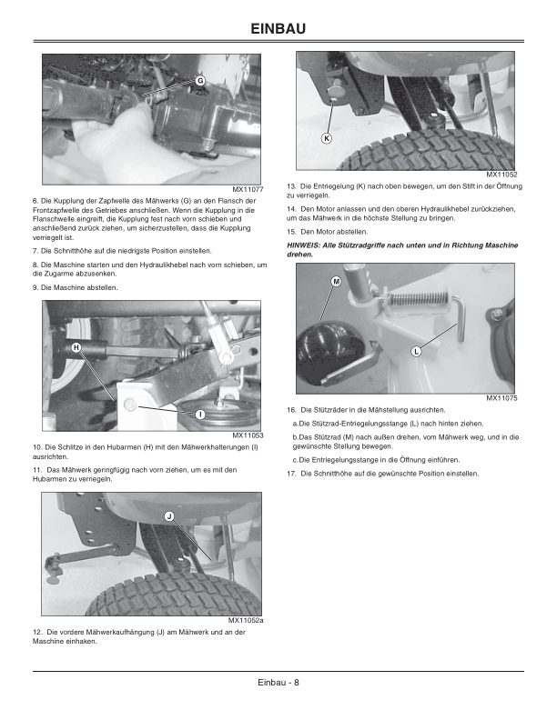 John Deere 48C, 54C, 62C Mower Decks w/o Deck Shields for X400/X500/X700 Operator's Manual (OMM146677) - Image 3