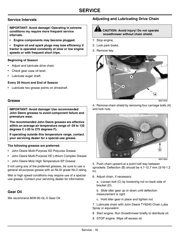 John Deere 46-Inch Quick-Hitch Snowthrower (010001-) Operator's Manual (OMM146776) - Image 2