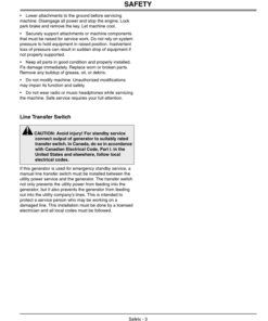 Alternative view of John Deere Generator 10000 PTO (010001-) for X465, X475, X485, X495, X575, X585, X595 Series Tractors Operator's Manual (OMM147004)