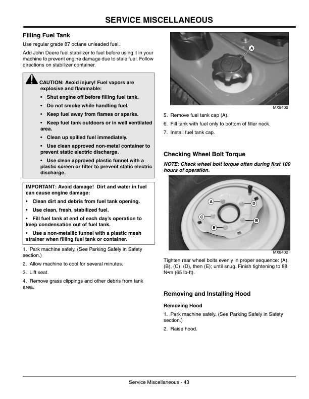 John Deere GT225, 235, 245 Lawn & Garden Tractors (060001-) Operator's Manual (OMM147101) - Image 2