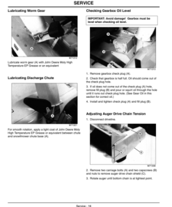 Alternative view of John Deere 46-In. Snowthrower (010001-) for F710, 725, F35 Front Mowers Operator's Manual (OMM147242)