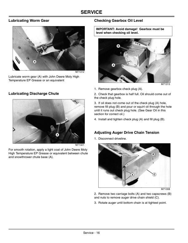 John Deere 46-In. Snowthrower (010001-) for F710, 725, F35 Front Mowers Operator's Manual (OMM147242) - Image 2