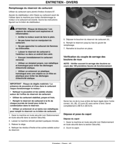 Alternative view of John Deere Lawn & Garden Tractor GT235 Operator's Manual (OMM147576)